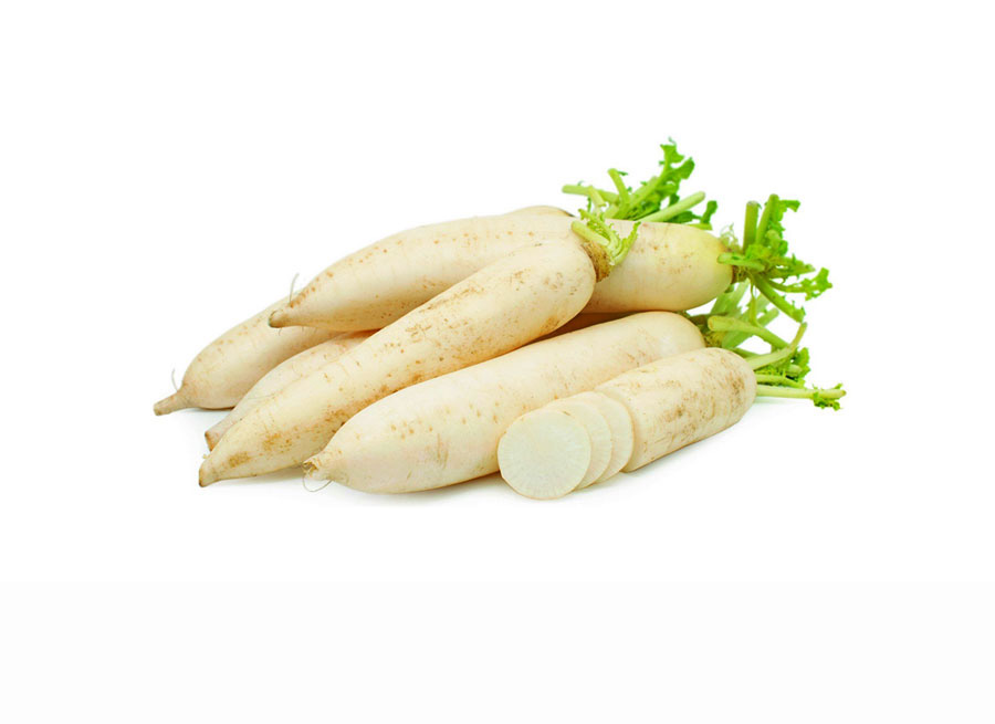 Củ cải trắng làm sẵn khay 500g