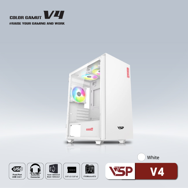 Case VSP COLOR GAMUT V4 White FV