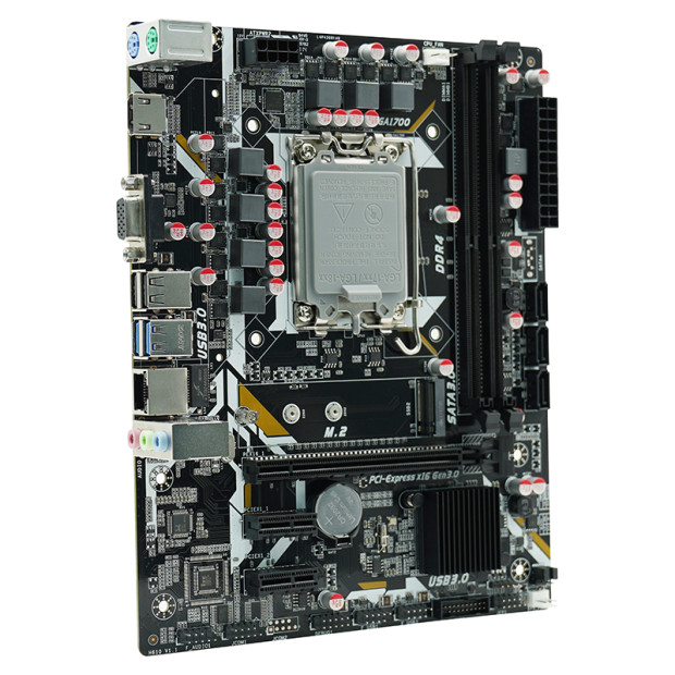 Mainboard SK 1700 v1 AFOX H610D4-MA5-V2 Chính hãng FV (VGA, HDMI, M.2 PCIe/NVMe, LAN 1000Mbps, 2 khe RAM DDR4, mATX)