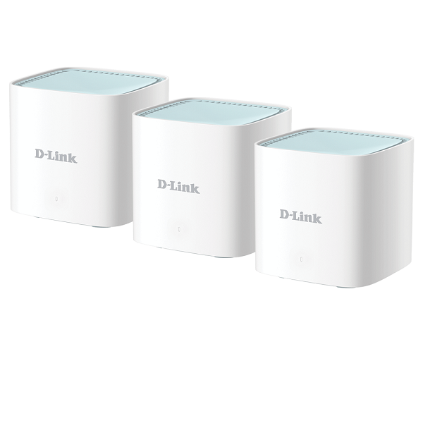 Mesh Wifi DLINK M15 3 Pack AX1500 Chính hãng FV (2 băng tần, 2 cổng 1Gbps, 4 anten ngầm 210m²)