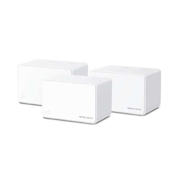 Mesh Wifi MERCUSYS Halo H80X 3 Pack AX3000 Chính hãng FV (2 băng tần, 3 cổng 1Gbps, 460m²)