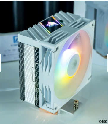 Tản nhiệt khí CPU LEOPARD K400 White 1 fan 12cm LED VAT (115x/1200/1700)