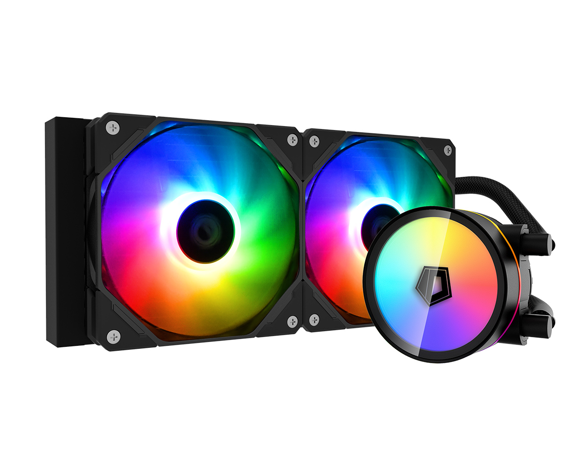 Tản nhiệt nước AIO ID-COOLING ZOOMFLOW 240 XT ARGB Black 240mm FV (PWM 4PIN, 5V 3Pin ARGB, 115x/1200/1700/2066/2011/AM4/AM5)