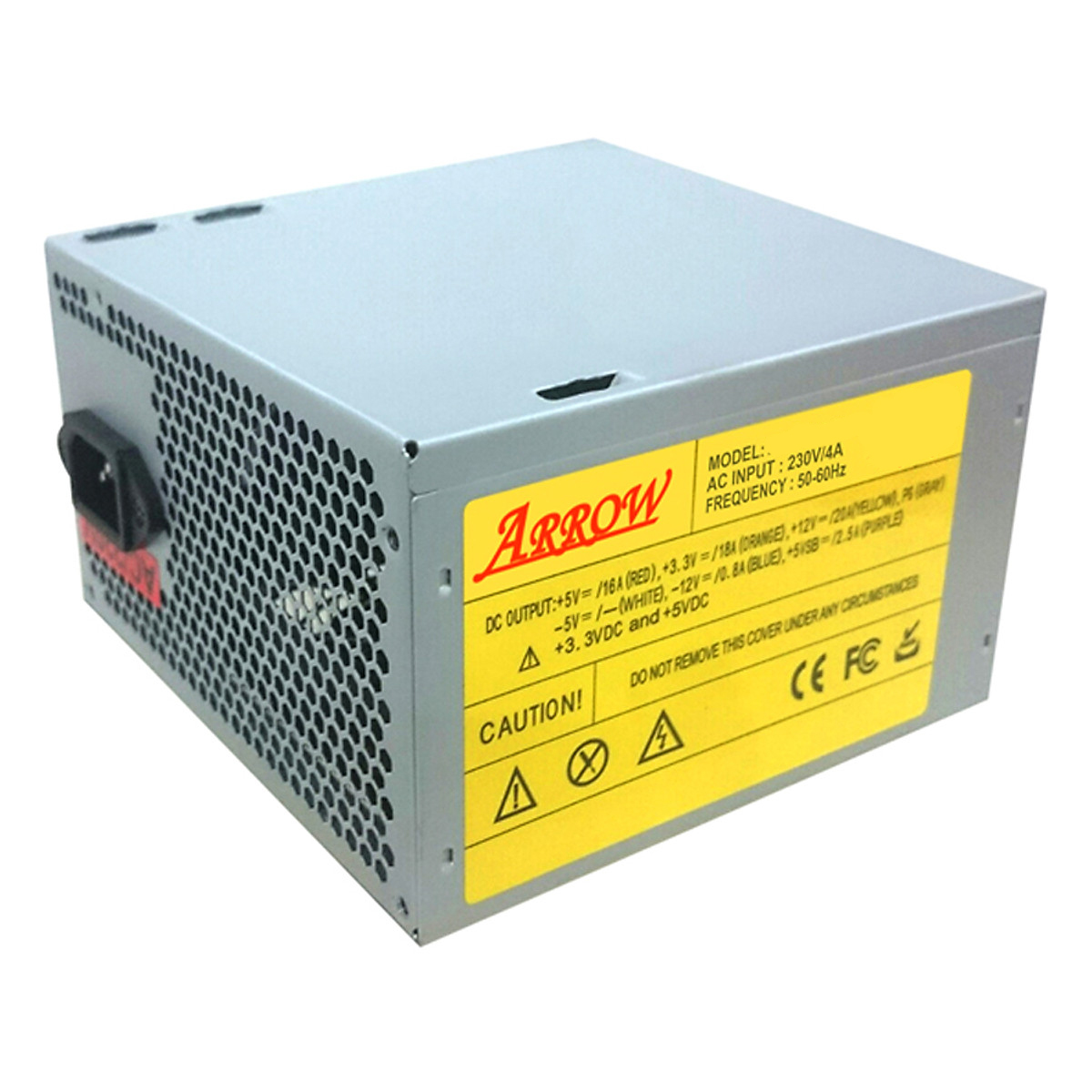 Nguồn ARROW 650W FV (Dây ngắn, BH 12T) (nguồn 650w)
